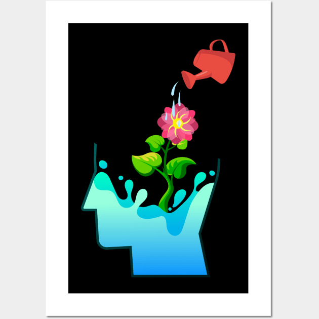 Water your mental garden Wall Art by Denotation